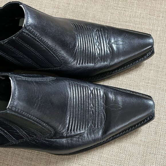 Charlie 1 Horse Black Booties Size 8 (B) Boots Short Leather Western Cowboy - Picture 10 of 16